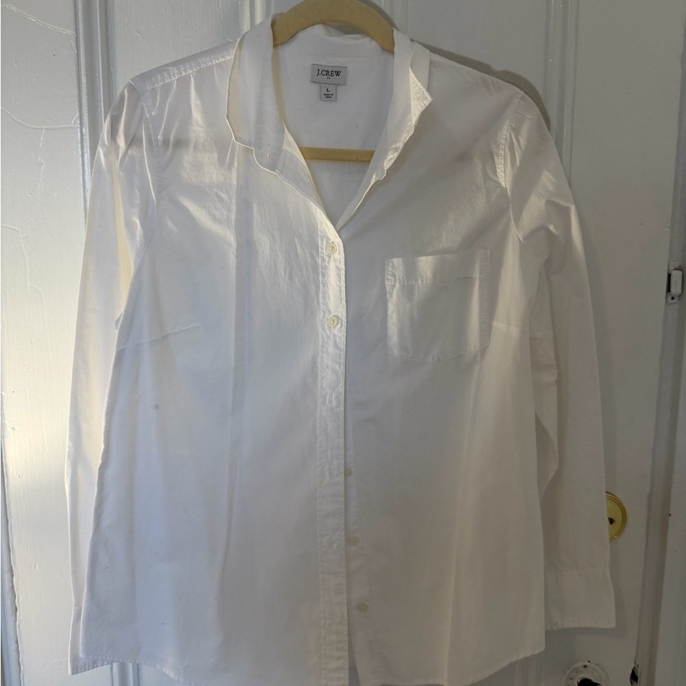 J.Crew White Collar Shirt